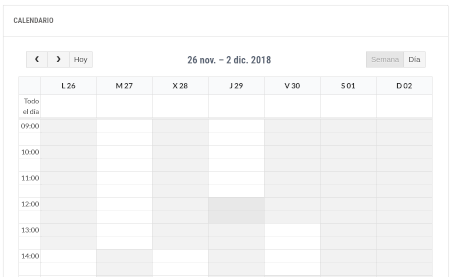 Calendario de citas